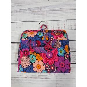 Vera Bradley Hanging Travel Organizer Cosmetic Bag Floral Quilted Makeup Case